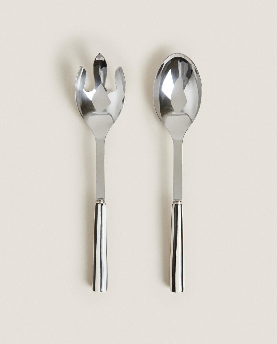 SET OF STRIPED SERVING CUTLERY (2 UNITS)