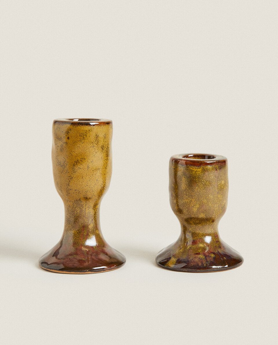 CERAMIC CANDLESTICK HOLDER