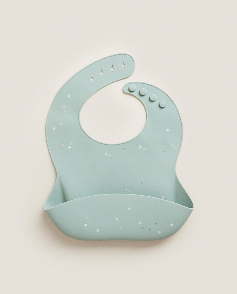 SILICONE POLKA DOT BIB