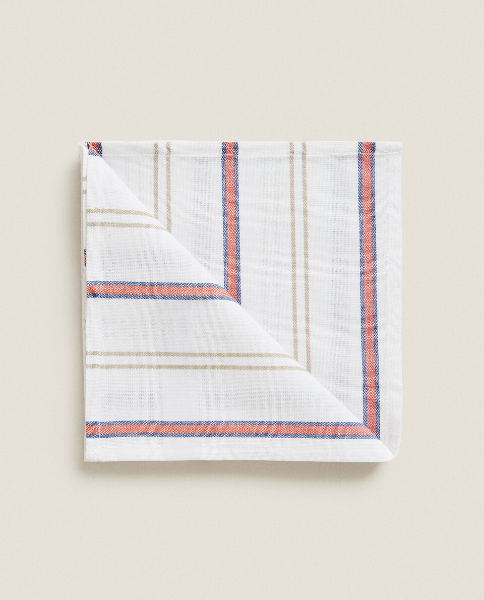 染色线棉质餐巾（2件套）