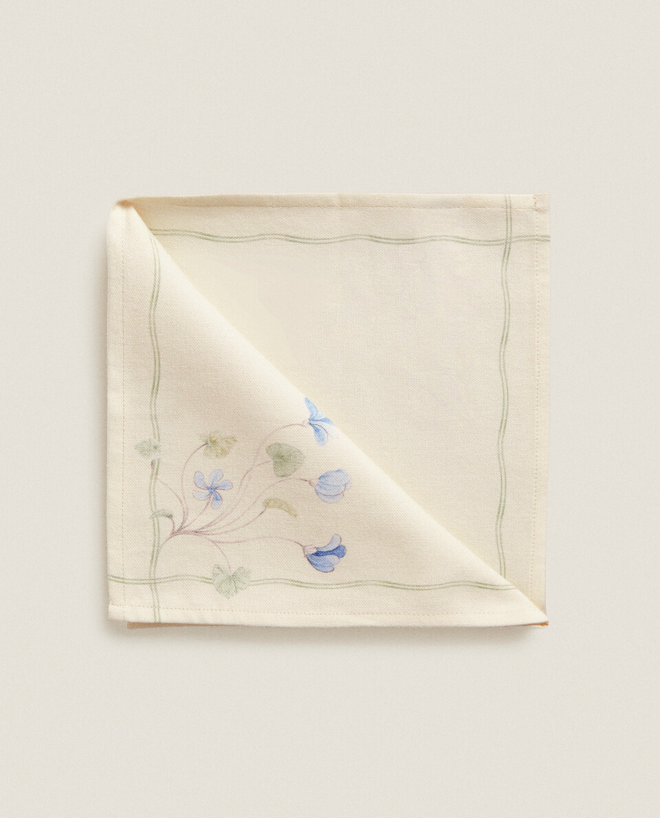 花卉印花餐巾
