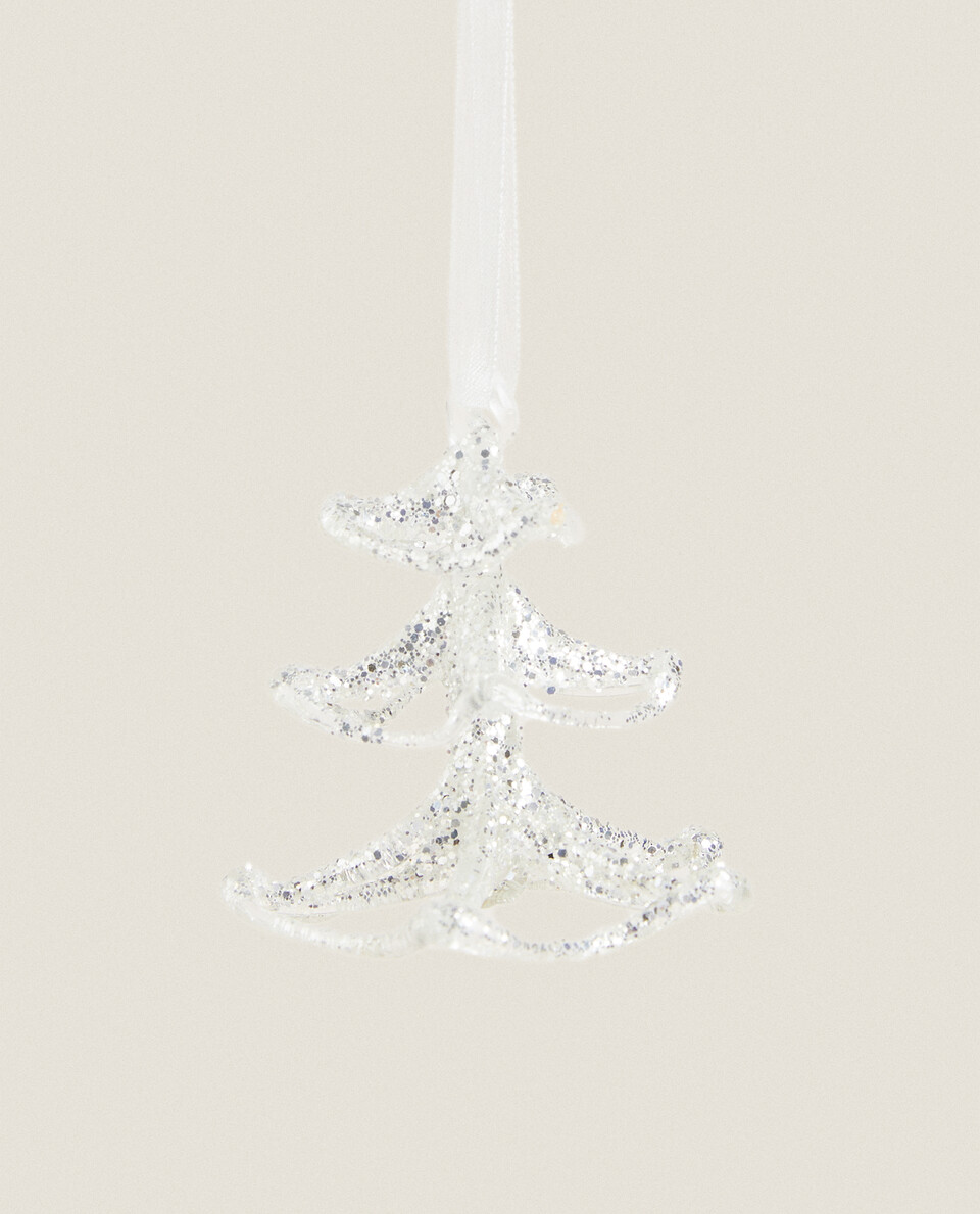 GLASS CHRISTMAS TREE DECORATION