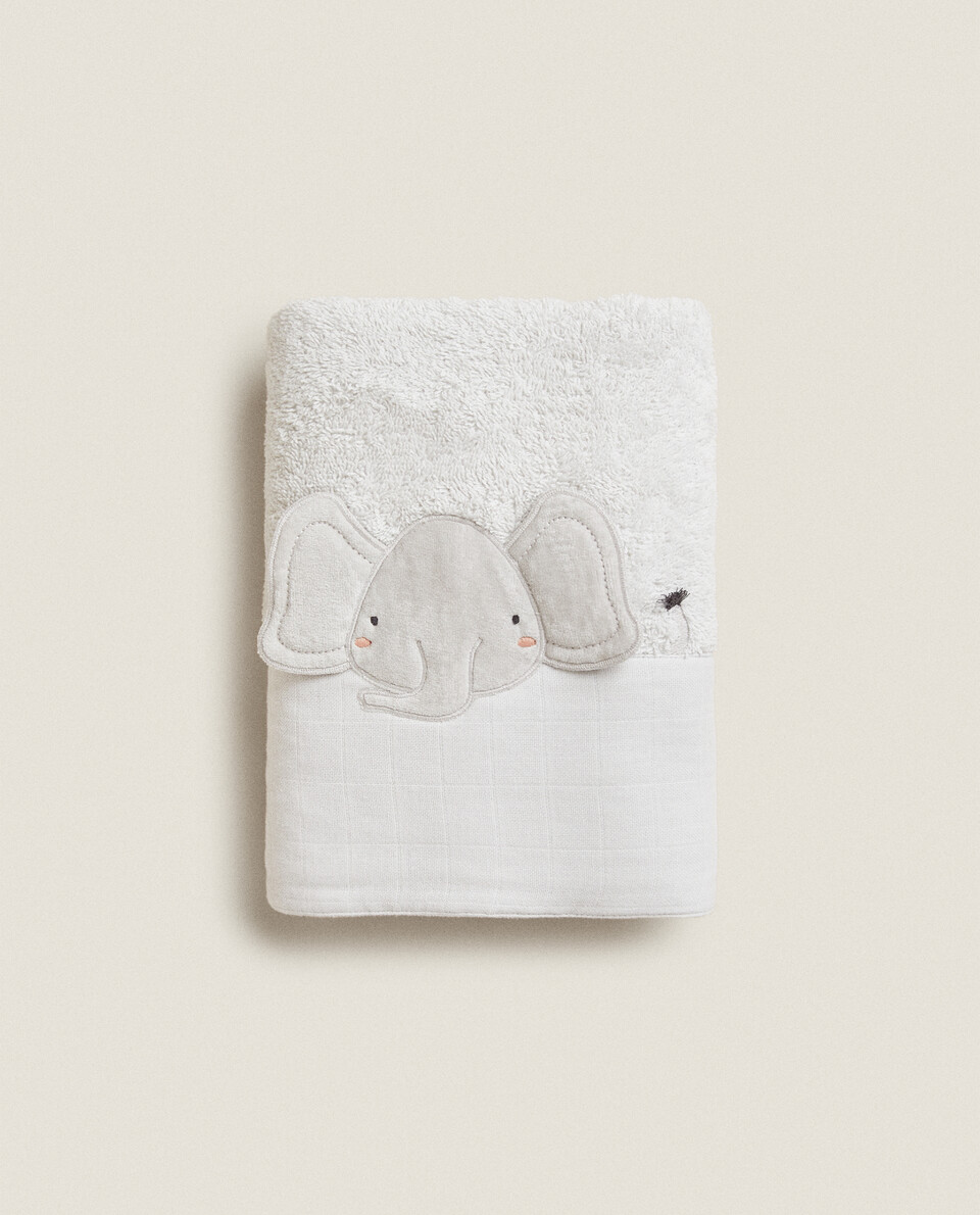 大象棉织毛巾布毛巾