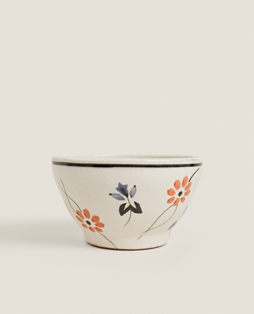 PAINTED FLORAL BOWL