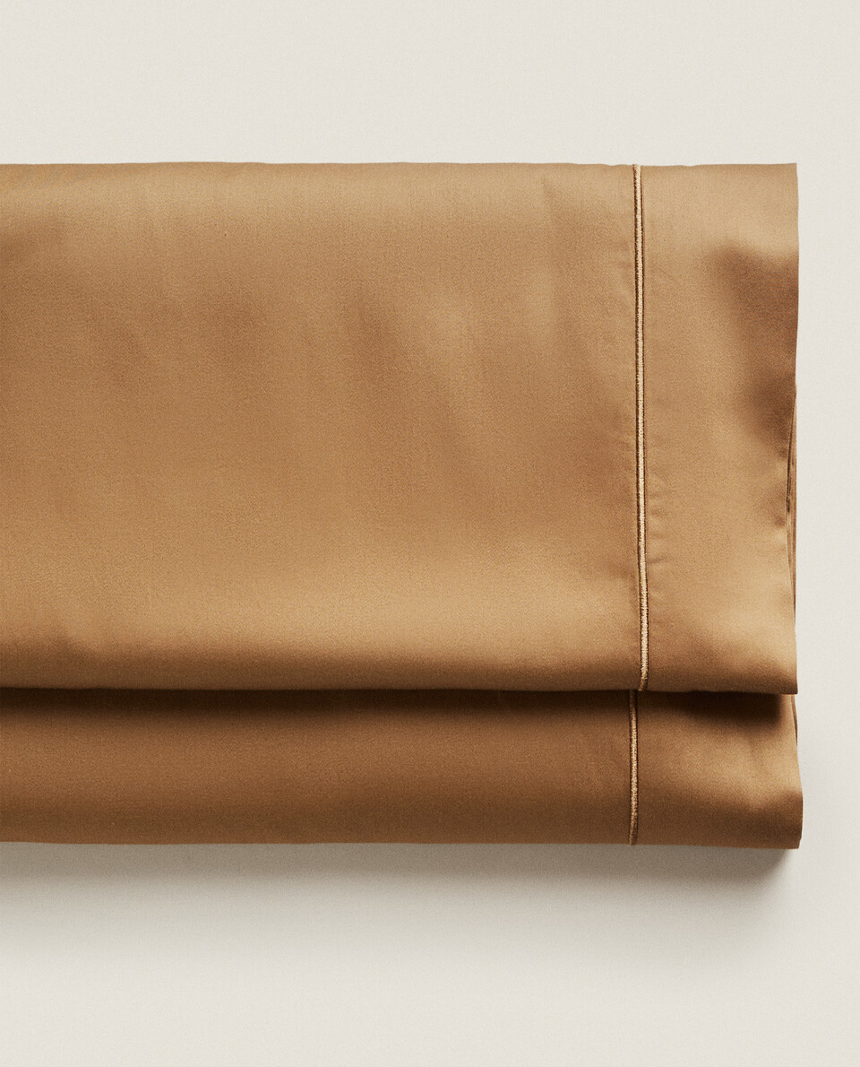 (300 THREAD COUNT) SATEEN FLAT SHEET WITH TRIM