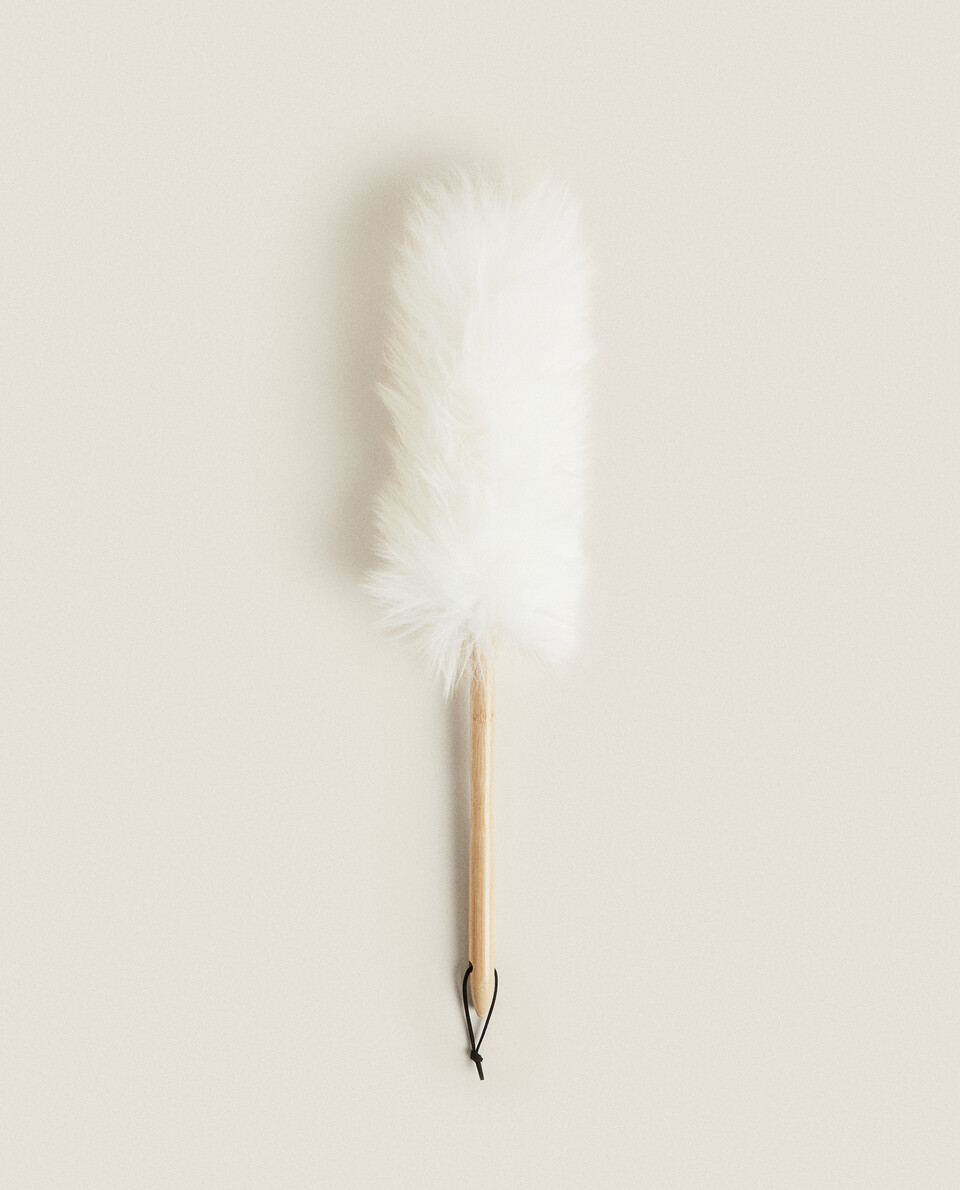 WOOL AND BAMBOO FEATHER DUSTER