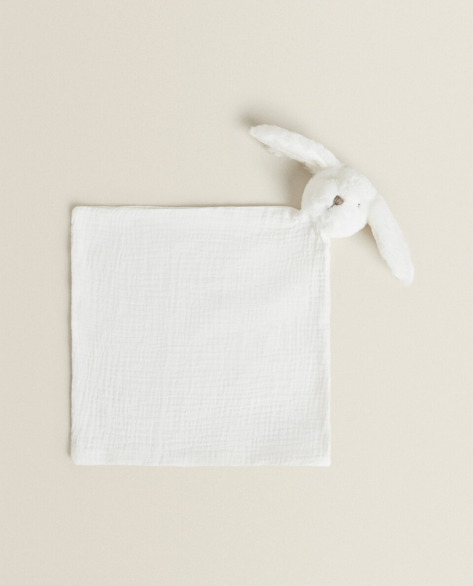 小兔毛绒玩具毛毯