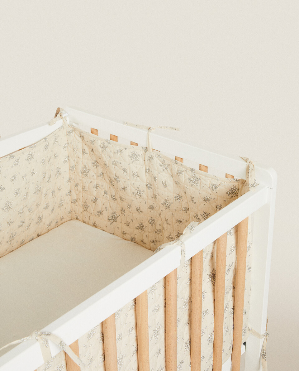 MIMOSA PRINT COT BUMPER COVER