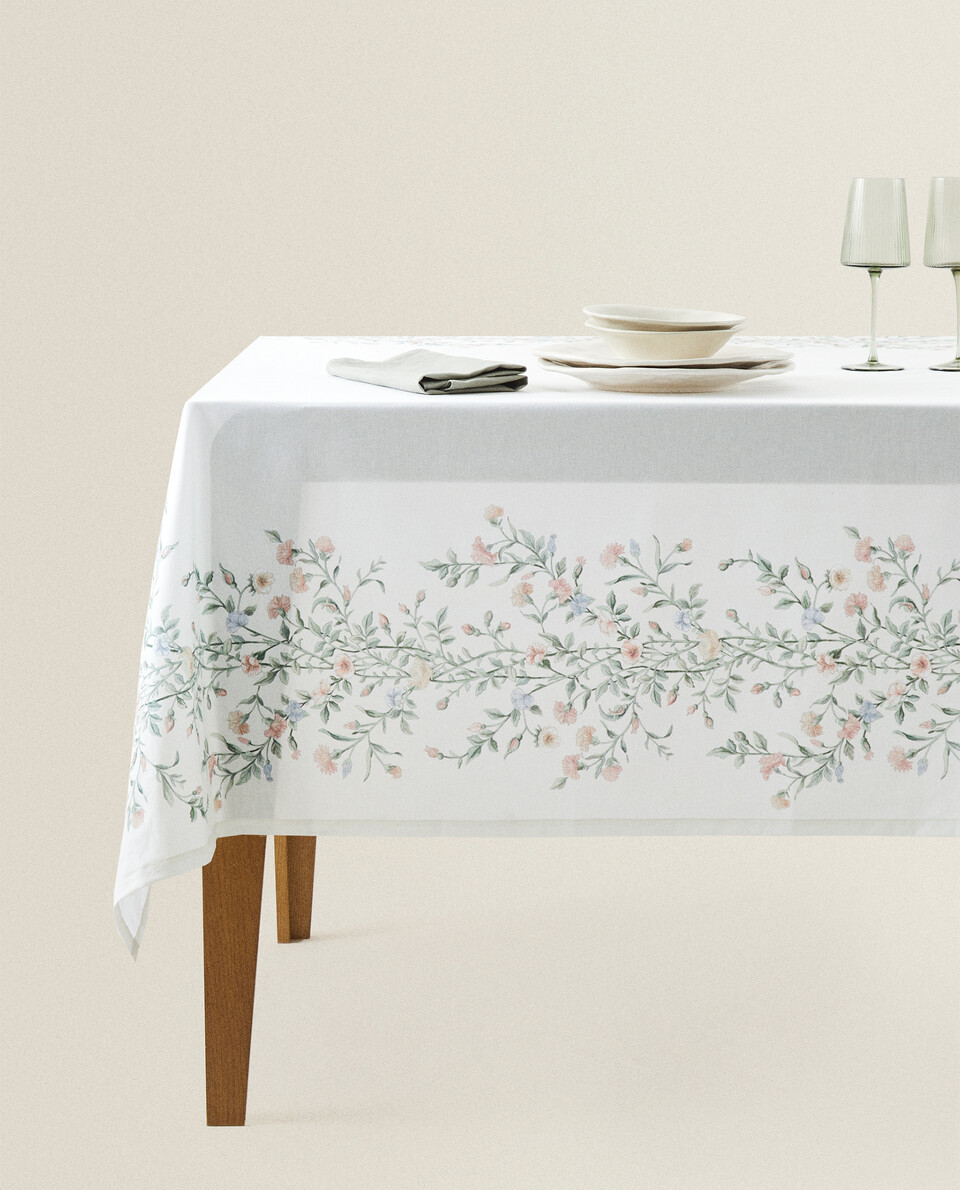 PRINTED COTTON TABLECLOTH