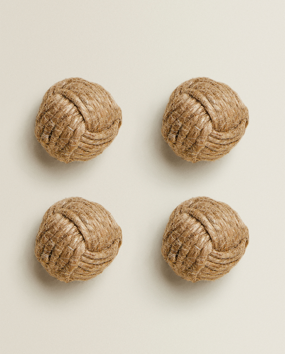 KNOTTED CORD KNOB (PACK OF 4)