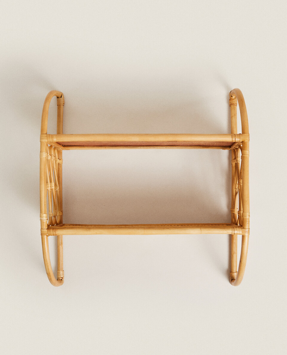 RATTAN WALL SHELVES