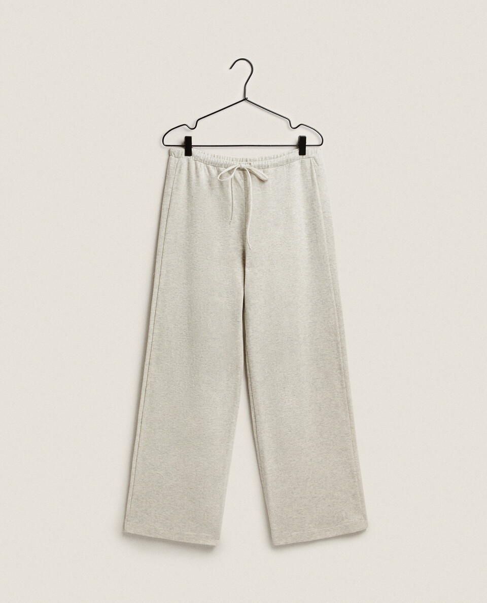 GREY COTTON TROUSERS