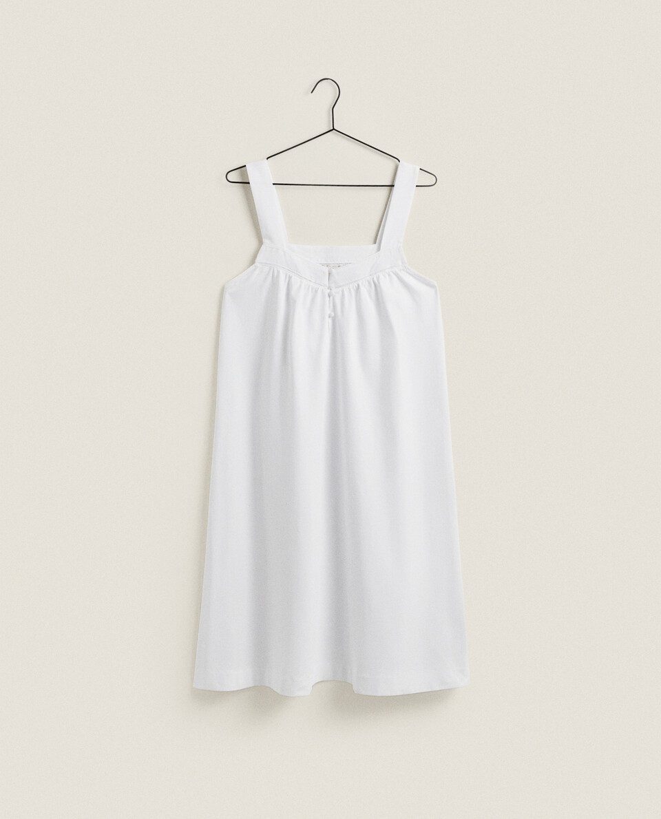 WIDE STRAP NIGHTDRESS