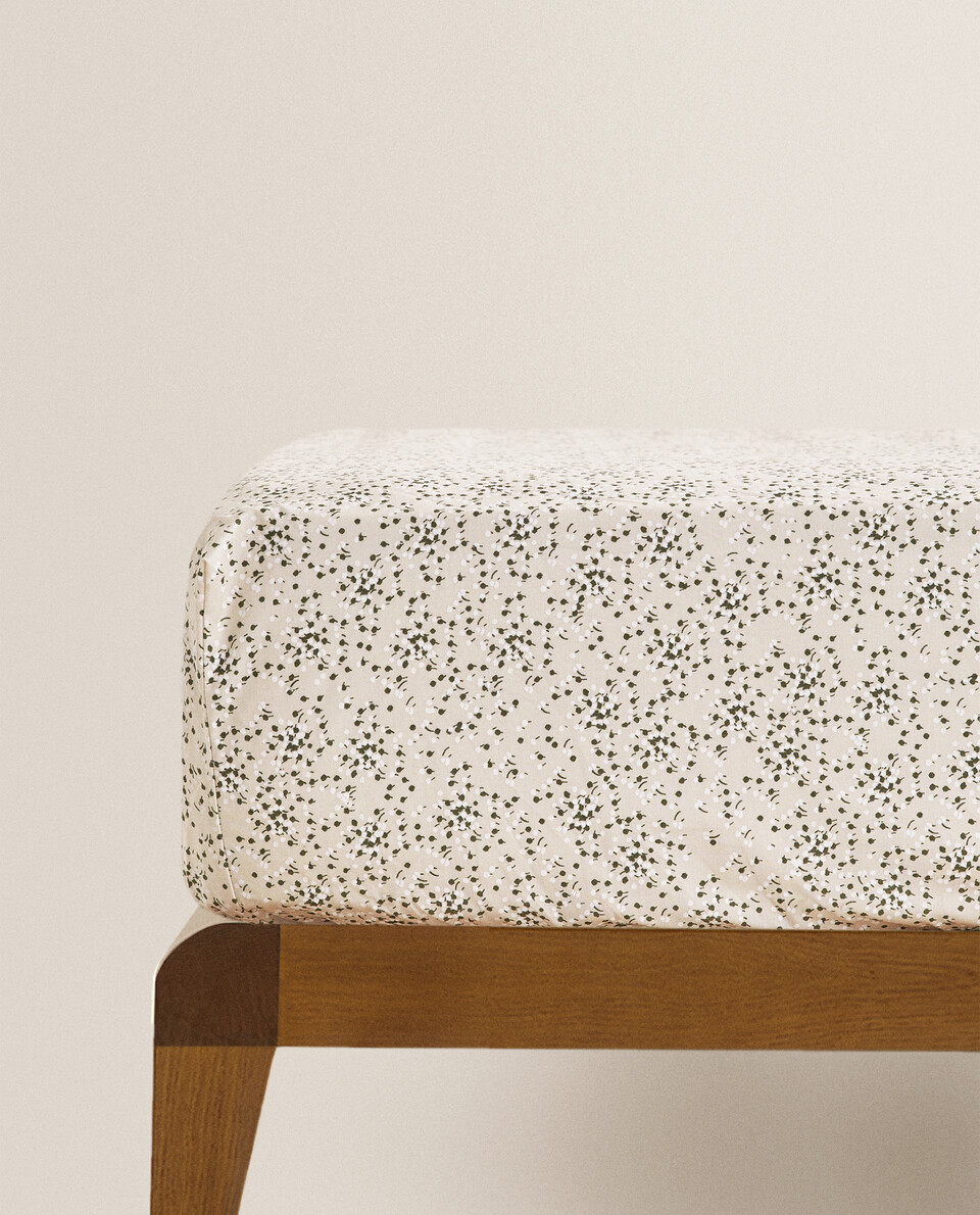 FLORAL PRINT FITTED SHEET