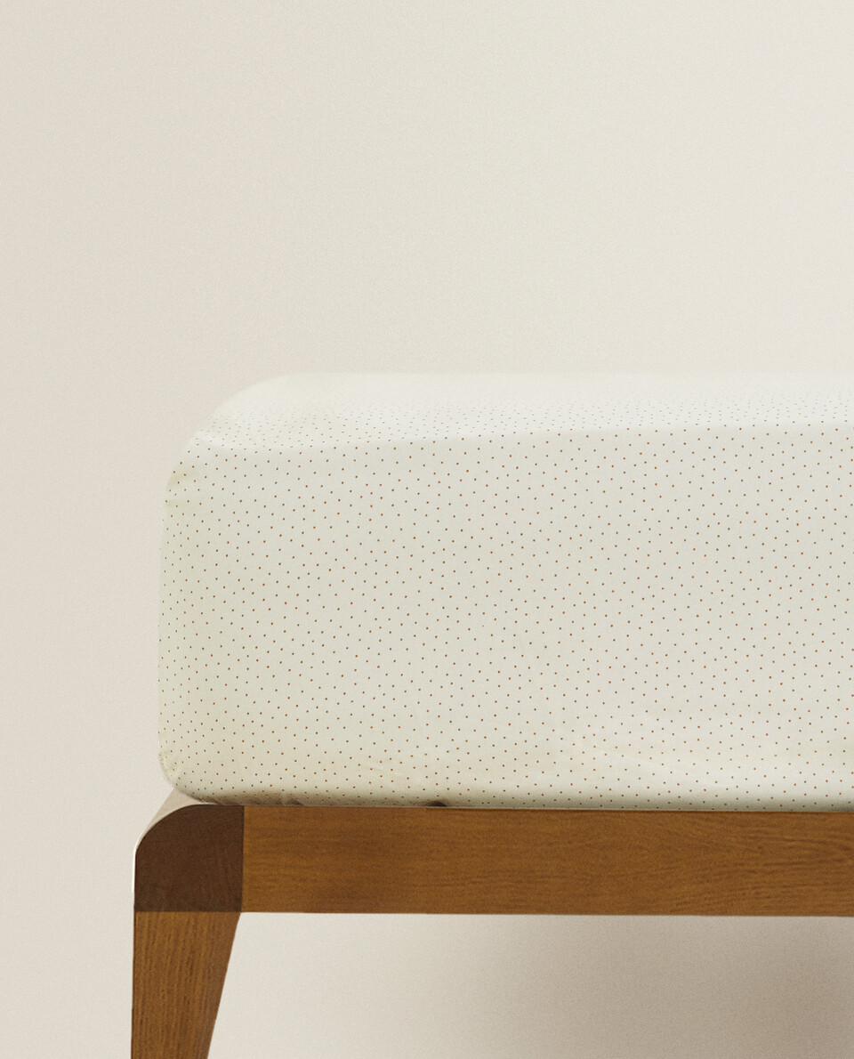 POLKA DOT FITTED SHEET