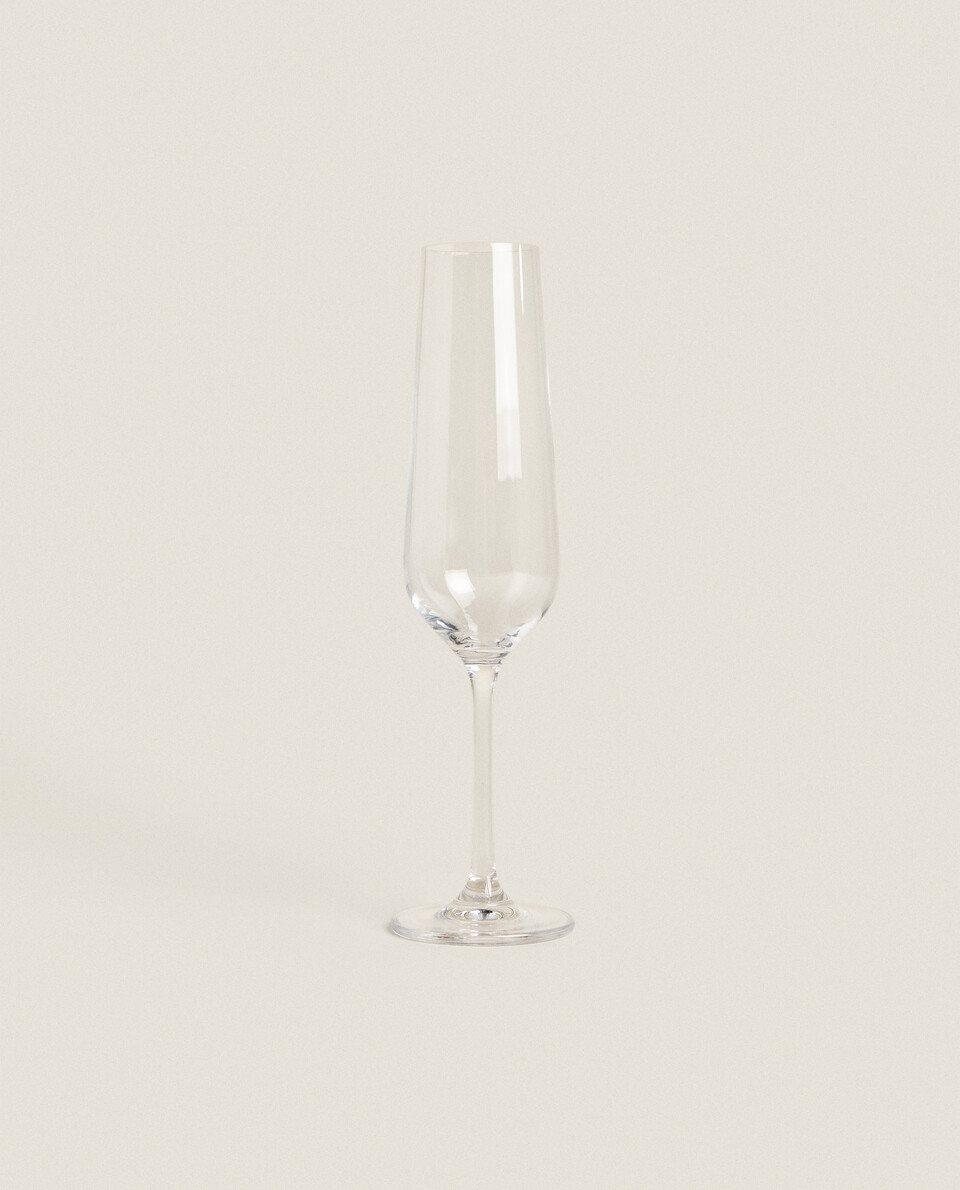 纯色晶体玻璃笛型杯
