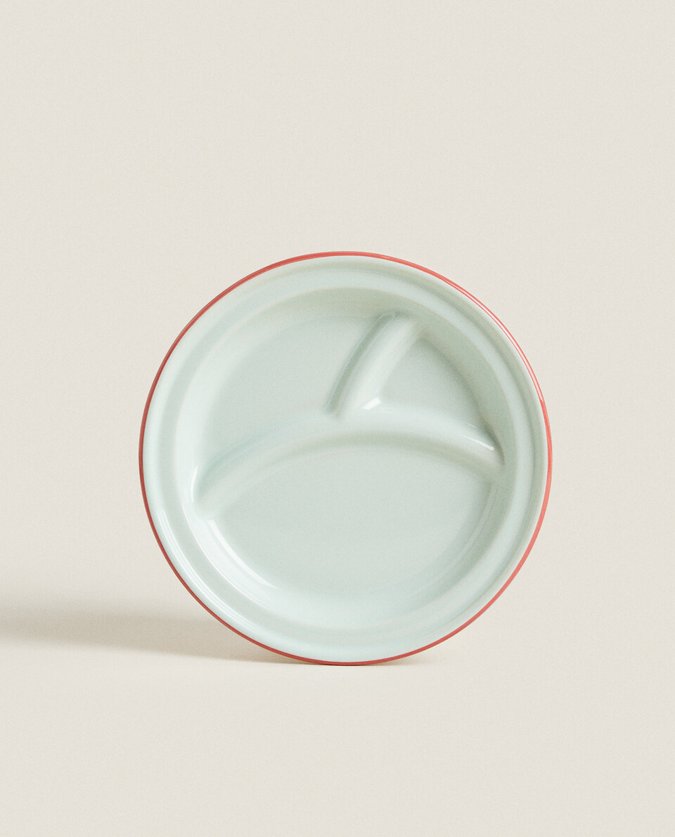 DIVIDED STONEWARE PLATE