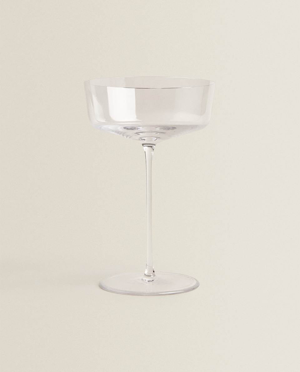 棕色晶质玻璃香槟酒杯