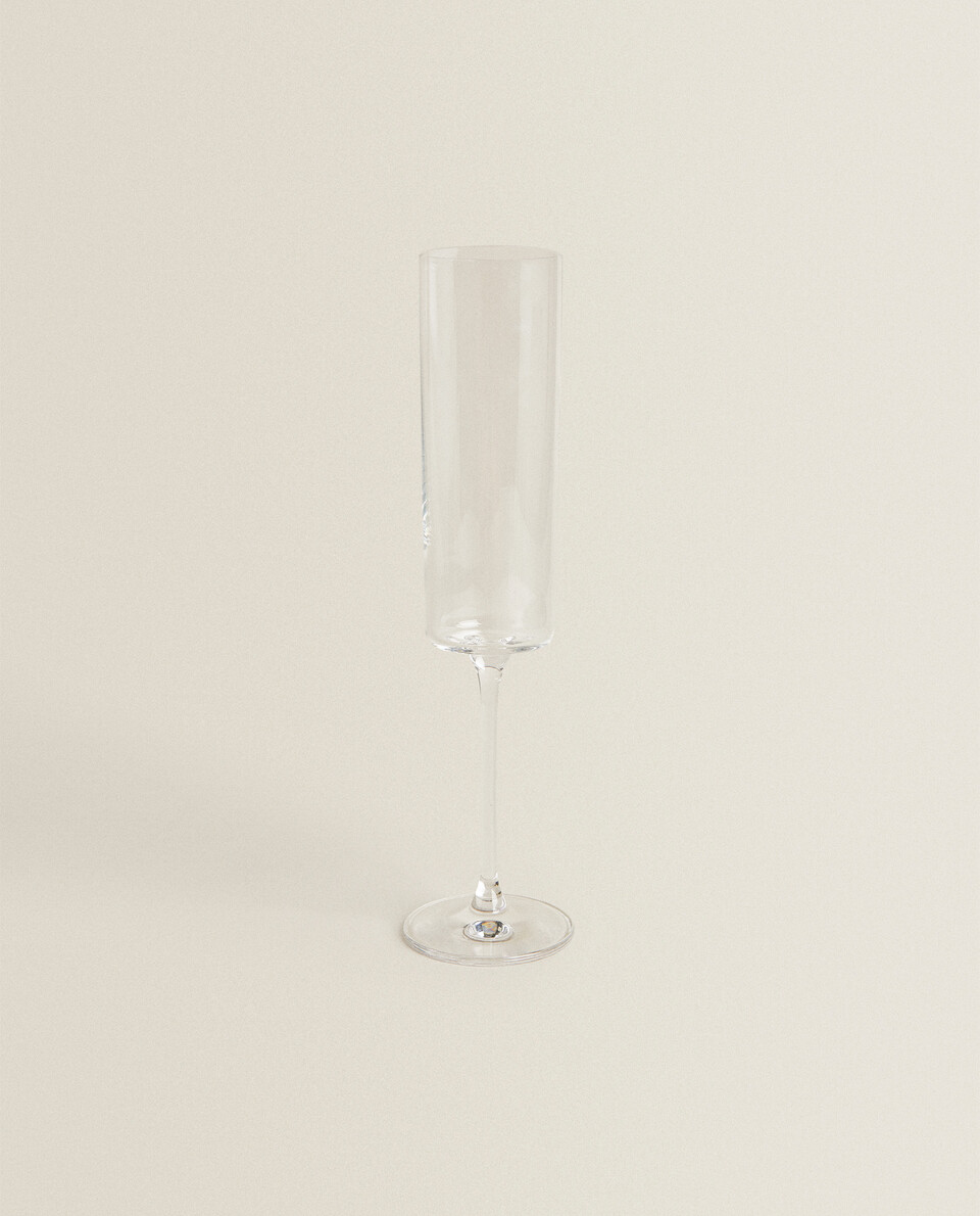直式晶体玻璃香槟酒杯