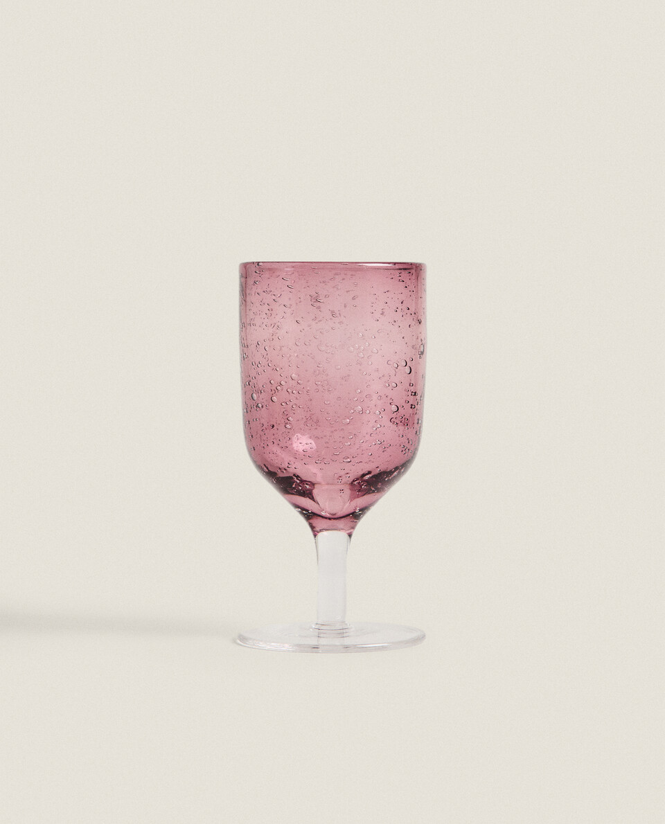气泡效果玻璃葡萄酒杯