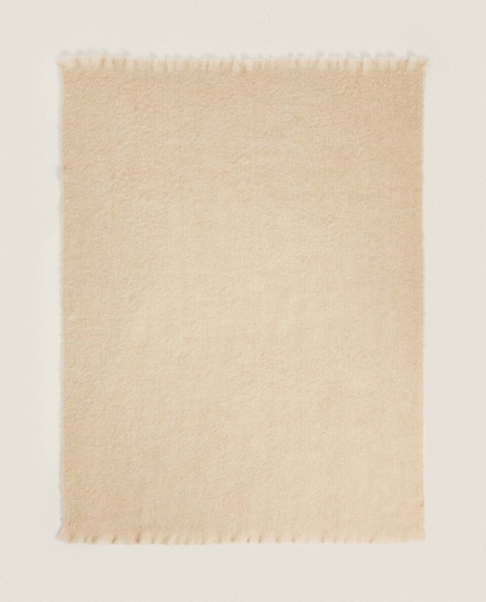 CARDED WOOL BLANKET