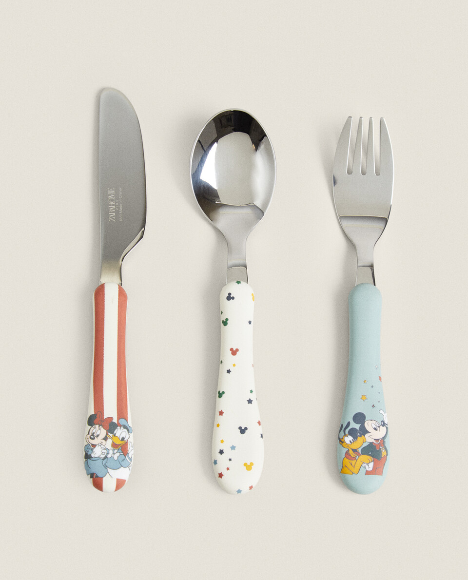 © DISNEY米老鼠儿童刀叉餐具套装（3件套）