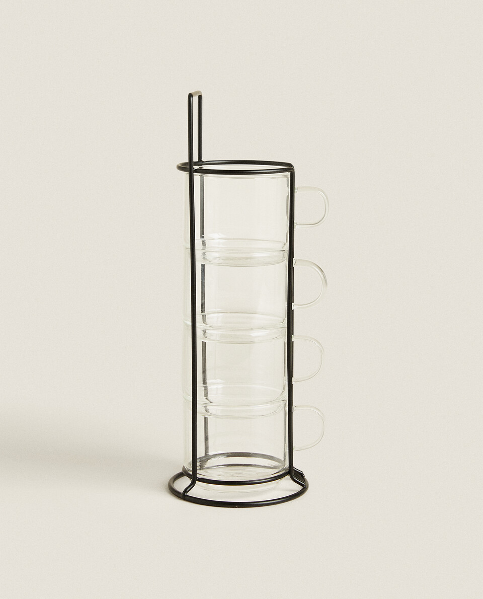 硼硅玻璃杯塔（4件套）