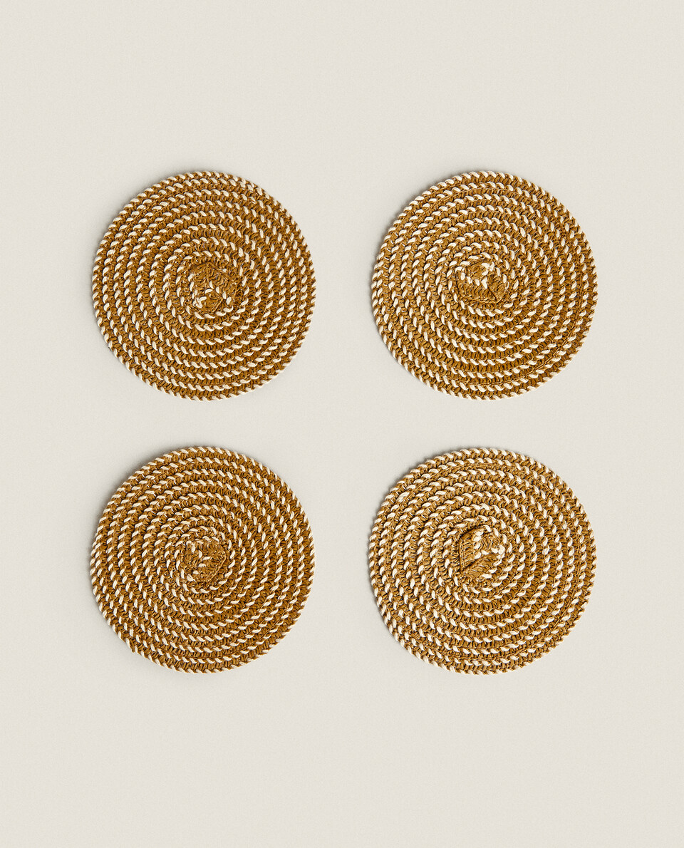 ROUND PAPER COASTER (PACK OF 4)