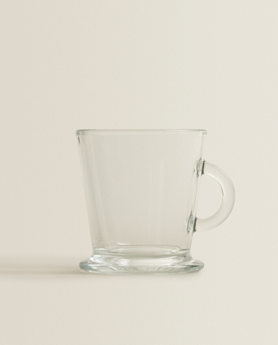 透明玻璃卡布奇诺咖啡杯