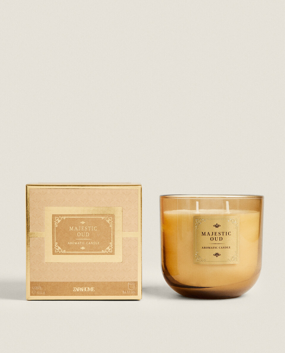 (400 G) MAJESTIC OUD SCENTED CANDLE