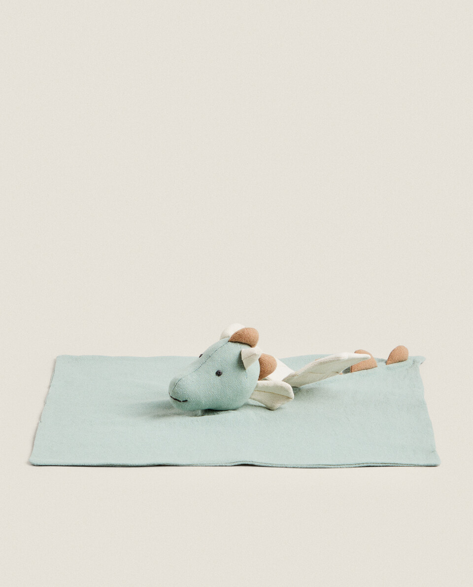 儿童棉质飞龙毛绒玩具毛毯