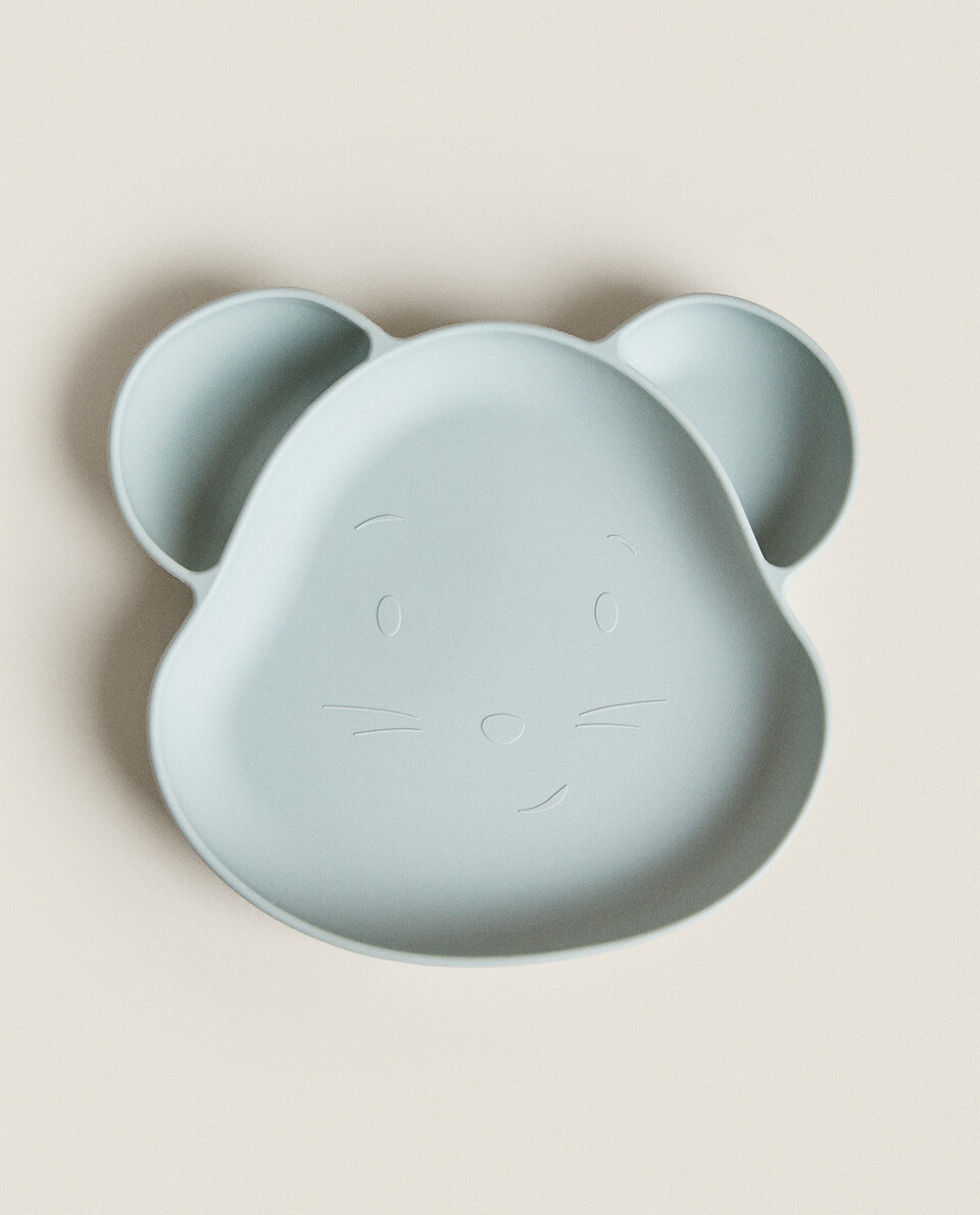 儿童老鼠造型硅胶餐盘