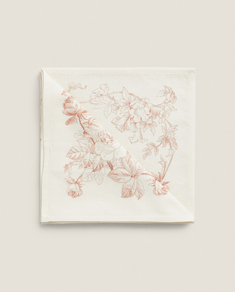 PACK OF COTTON TOILE DE JOUY NAPKINS (PACK OF 2)