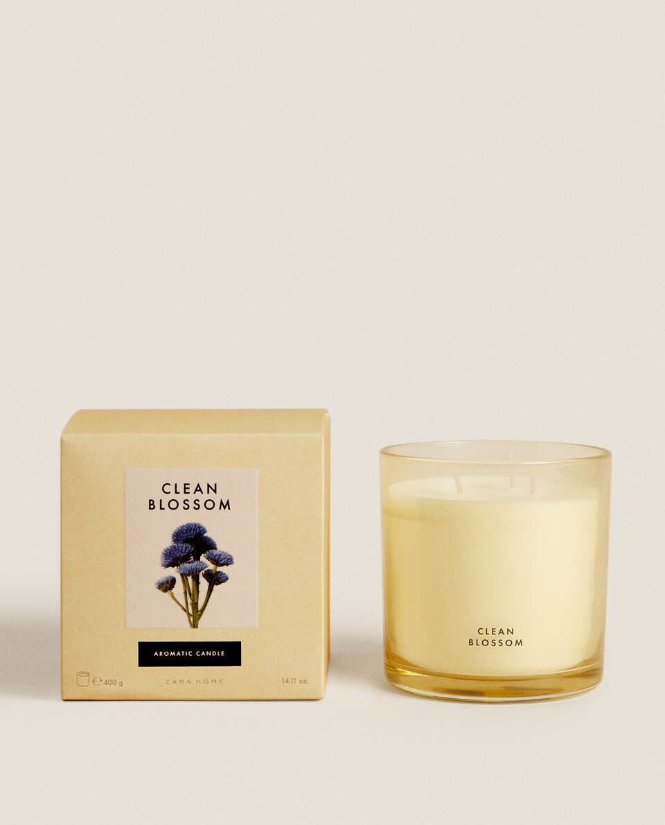 (400 G) CLEAN BLOSSOM SCENTED CANDLE