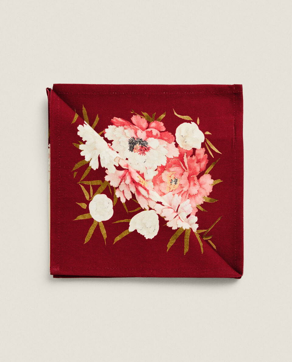 PACK OF FLORAL COTTON NAPKIN (PACK OF 2)