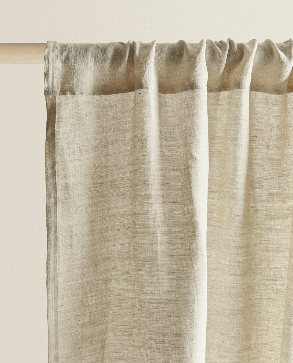 WASHED LINEN CURTAIN 140 X 270CM