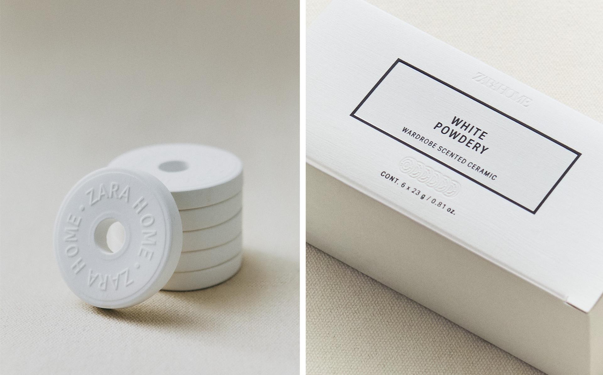 WHITE POWDERY SCENTED CERAMIC PACK (PACK OF 6) WHITE POWDERY SCENTED CERAMIC PACK (PACK OF 6)