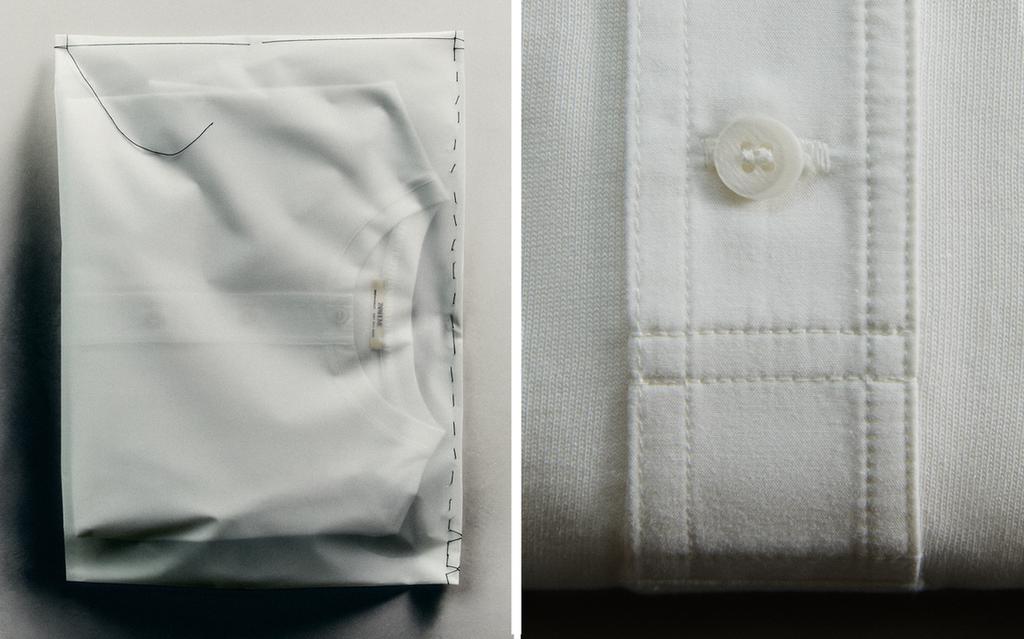 COTTON T-SHIRT WITH BUTTONS