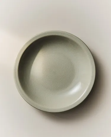 ENAMELLED STONEWARE SOUP PLATE