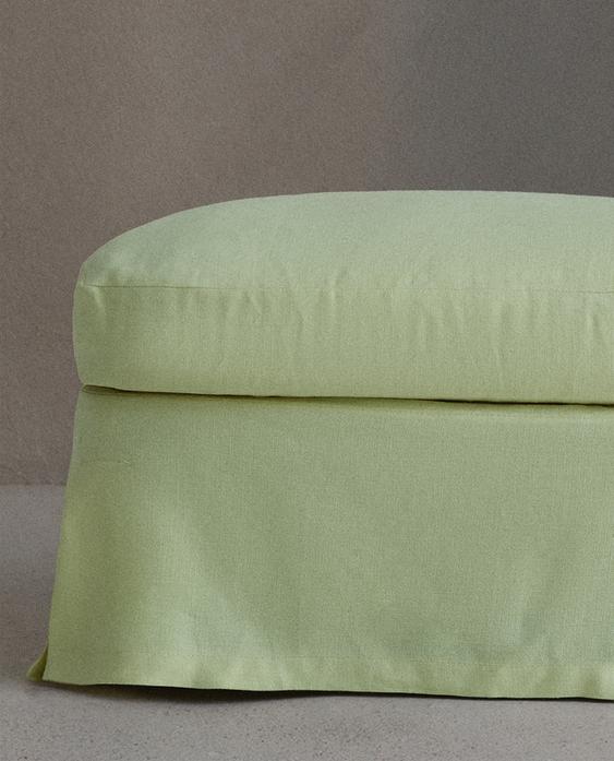 FOOTSTOOL 01 LINEN COVER