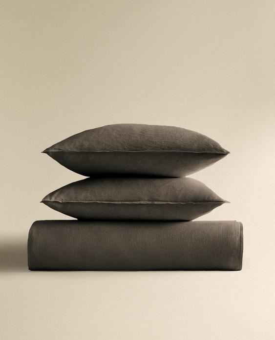 WASHED LINEN DUVET COVER (140 GXM²)