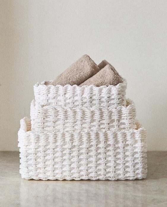 WOVEN PAPER BASKET