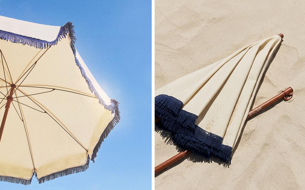 BEACH UMBRELLA WITH FRINGING