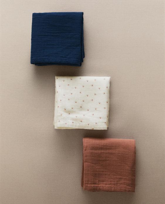 SET OF BABY MUSLIN CLOTHS SET OF BABY MUSLIN CLOTHS