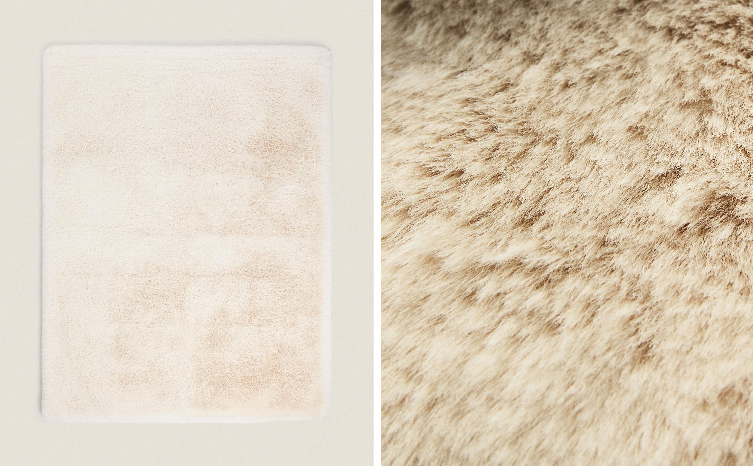 PLAIN FAUX FUR RUG