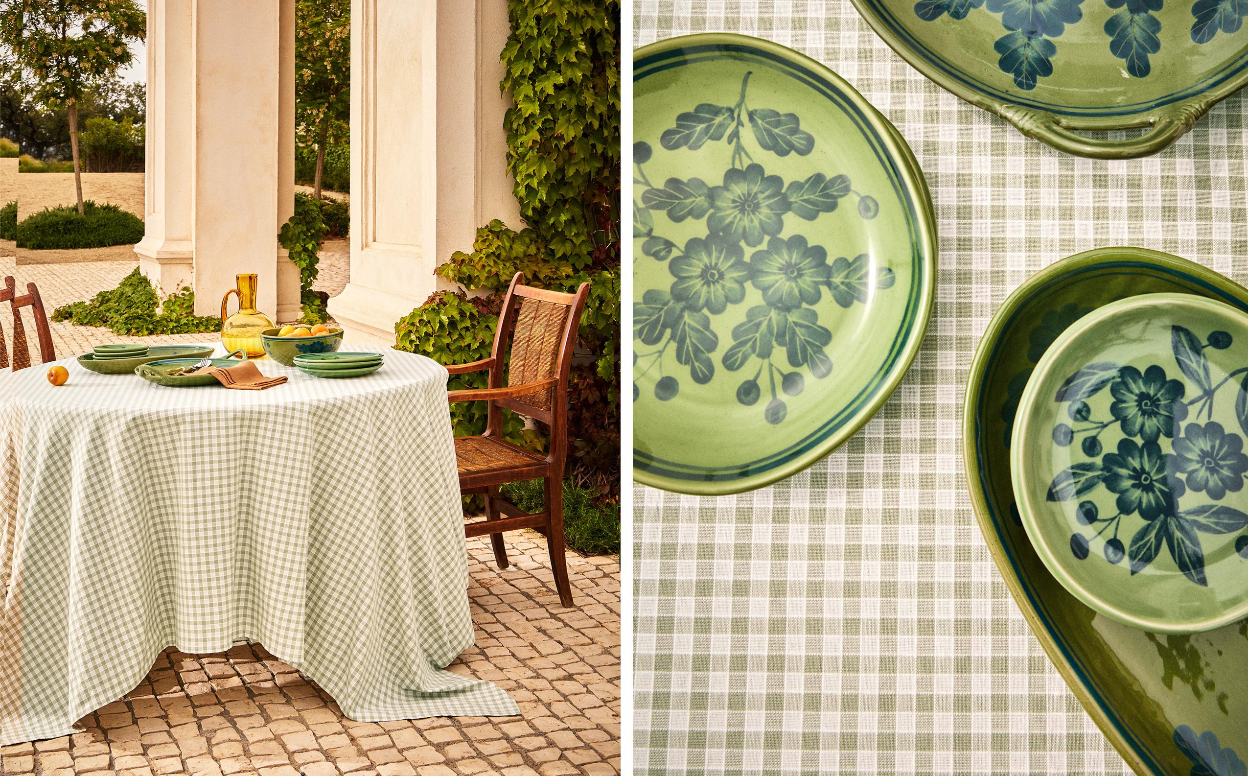 GINGHAM COTTON TABLECLOTH
