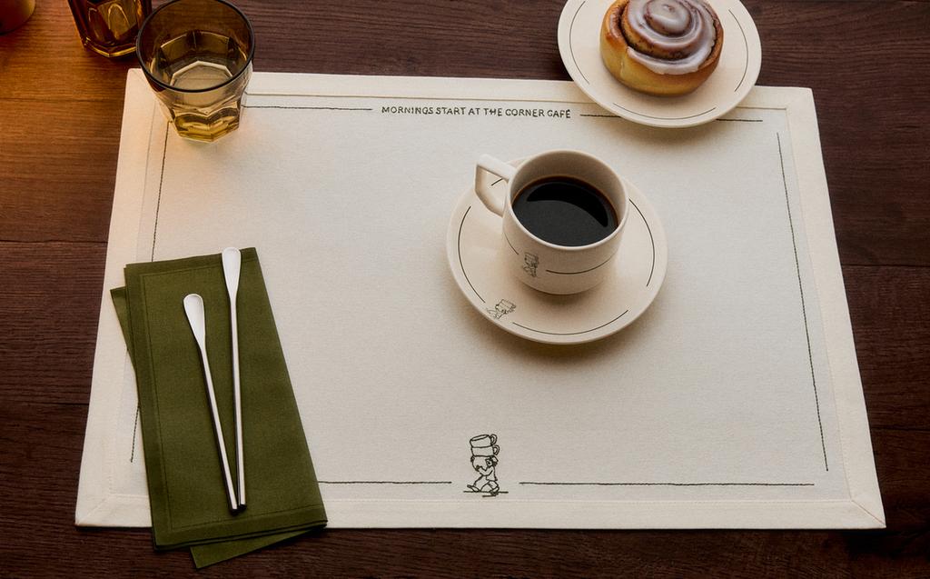 COTTON COFFEE WAITER PLACEMAT COTTON COFFEE WAITER PLACEMAT