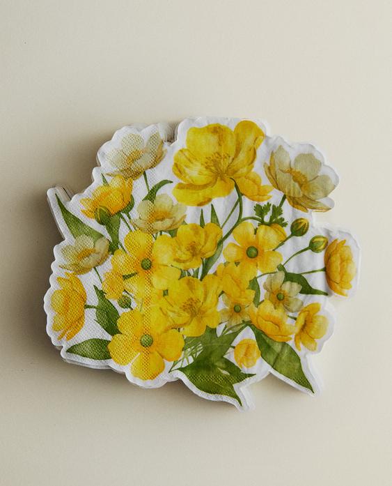PACK OF FLORAL PAPER NAPKINS (PACK OF 20)