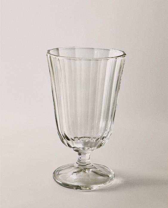 立体多面凸饰低脚杯