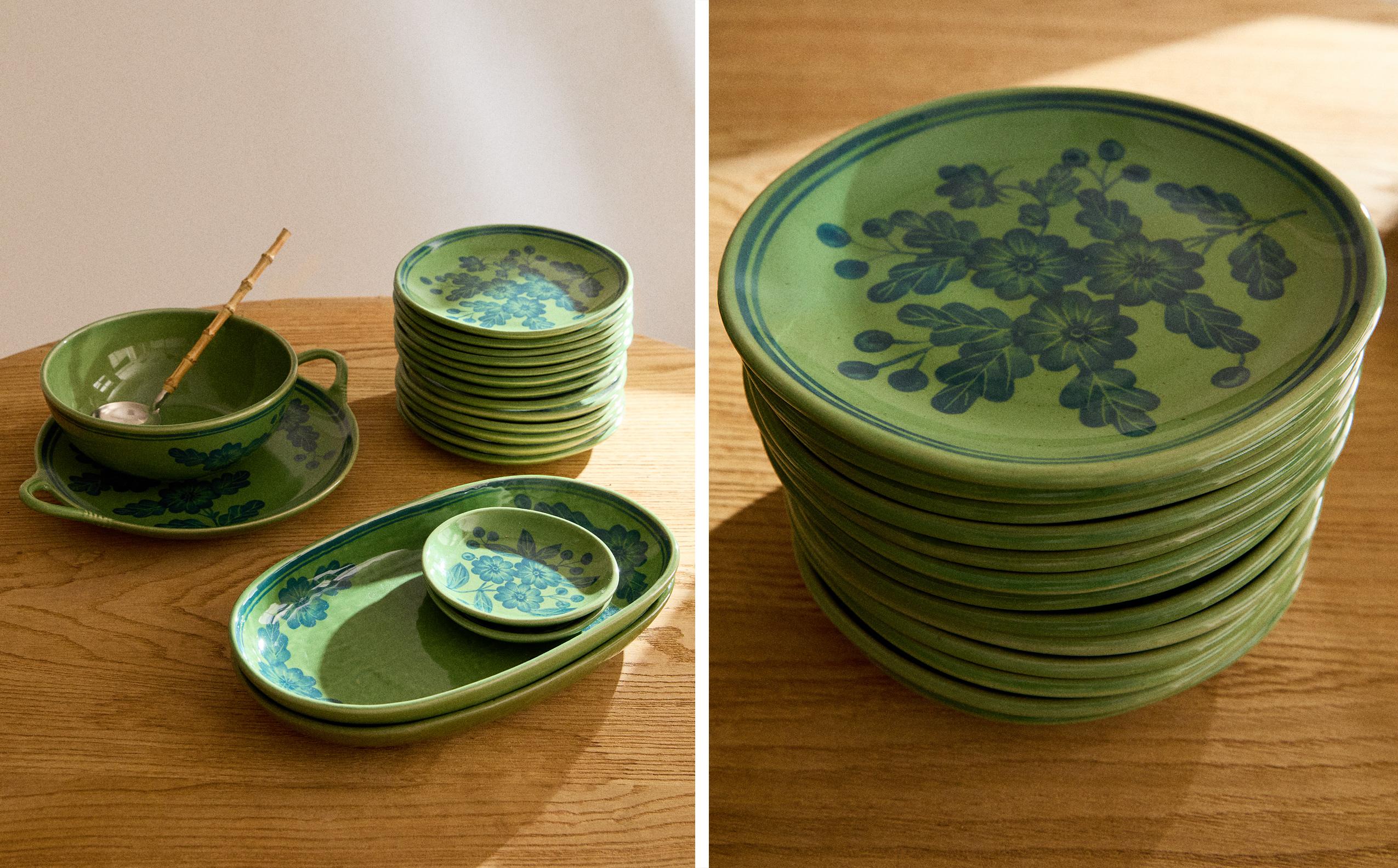 FLORAL STONEWARE TABLEWARE
